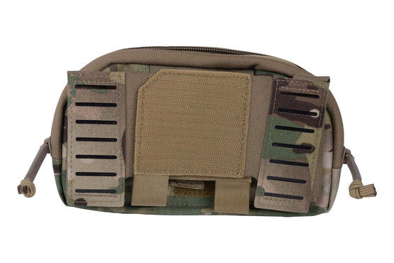 Agilite Pincer Placard 2nd Layer Plate Carrier Admin Pouch in Multicam with laser-cut MOLLE.